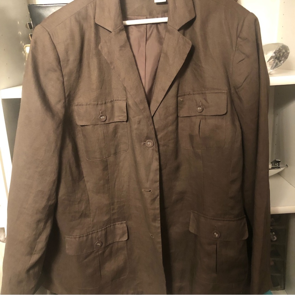 Ladies Vintage Linen Blazer